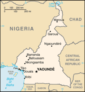 Mapa Kamerunu