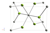 பலேடியம்(II) புளோரைடு அலகின் படிகக் கட்டமைப்பு