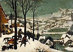 Pieter Brueghel stariji, Lovci u snijegu, 1565.