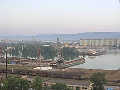 River port on the Volga