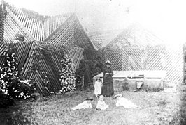 A lath house in 1900 Australia