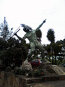Statue of the mythical Goranchacha in Tunja