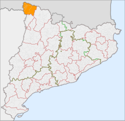 Vị trí của Aran tại Catalunya