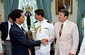 Arthur Ashe and Reagan, 19 July