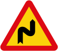 Double curve, or a series of curves, the first to the right