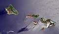 صورة من قمر صناعي لجزر هاواي ، من ناسا
