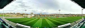 Panoramic view of Avan District from the Yerevan Football Academy