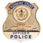 Badge of a US Supreme Court Police Officer