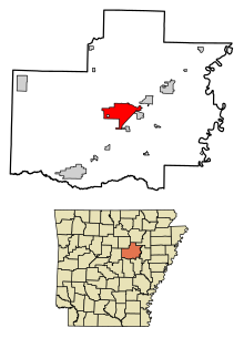 White County Arkansas Incorporated and Unincorporated areas Searcy Highlighted 0563020.svg