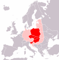 Neffens Lonnie R. Johnson, Central Europe: Enemies, Neighbours, Friends (1996) ██ Sintraal-Jeropa neffens de Wrâldbank en de OECD ██ Sintraal-Jeropa yn 'e bredere sin
