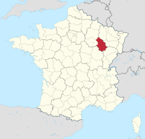 Kart over Haute-Marne