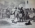 Le marché aux esclaves à Zanzibar (dessin d'Émile Bayard).