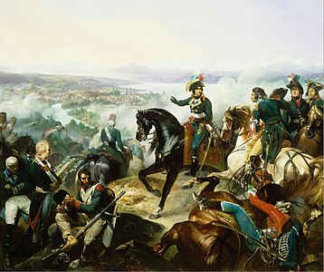 法军在马塞纳将军将军的带领下在第二次苏黎世战役中击败俄奥联军，取得决定性胜利（1799年9月24日至25日）