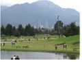 View of the Bogotá Hills from Simón Bolívar Park