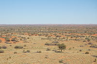Simpson Desert, a warm desert