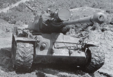 M46 Patton with a searchlight