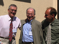 Robert Cailliau, Jean-François Abramatic of IBM, and Tim Berners-Lee at the 10th anniversary of the World Wide Web Consortium.