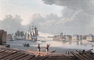 1800–1820: Port of Christiania, by John William Edy
