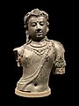 観音菩薩（パドマパーニ）像　9世紀　シュリーヴィジャヤ王国（中部ジャワ）美術　銅像銀象嵌　高63.0cm　タイ族南下以前に創建された大乗仏教の寺院、ワット・プラボーロマタートチャイヤー伝来。タイ、チャイヤ出土