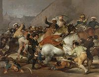 El dos de maig, Francisco de Goya, pintura a l'oli