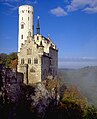 Image 2 Lichtenstein Castle Photo credit: Andreas Tille Lichtenstein Castle is a fairy-tale castle located near Honau in the Swabian Alb, Baden-Württemberg, Germany. Although there have been previous castles on the site, the current castle was constructed by Duke Wilhelm of Urach in 1840 after being inspired by Wilhelm Hauff's novel Lichtenstein. The romantic Neo-Gothic design of the castle was created by the architect Carl Alexander Heideloff.