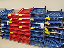 Empty bread shelves at a supermarket in Wellington after panic buying