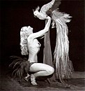 Lili St. Cyr wearing pasties during a performance in Canada (1946)