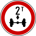 II-23 Maximum weight per axles