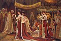 The anointing of Queen Alexandra at the coronation of Edward VII