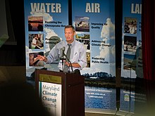 Governor O'Malley speaks at the Maryland Climate Change Summit