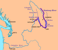 mapa toku řeky