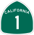 State Route 1 marker