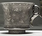 Central Asian influence can be seen in the shape of this cup.