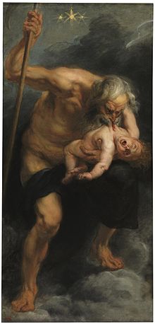 קרונוס אוכל את אחד מילדיו. ציור מעשה ידי פטר פאול רובנס