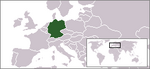 Lokasi Jerman dalam Eropah