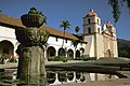 Image 10Mission Santa Barbara, founded in 1786, was the first mission to be established by Fermín de Lasuén. (from History of California)