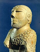 Mohenjo-daro priest king polished statue.[38]
