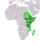 Map indicating Eastern Africa