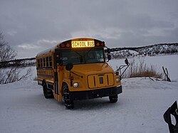 School bus service at Crooked Creek