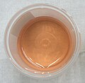 Pinkish urine due to consumption of beetroots.