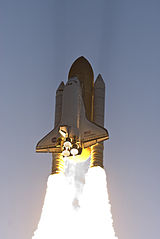Space Shuttle (STS-124) during launch, May 2008