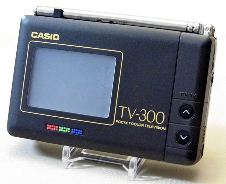 File:Vintage Casio Pocket Color Television, Model TV-300, Made in Japan.jpg