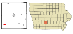 Location of Macksburg, Iowa