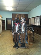 Photo-op mockup of Billy the Kid in the Chamber of Commerce, Hico, Texas, April 1, 2010