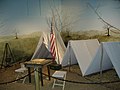 Tent encampment is on display in Interpretive Center