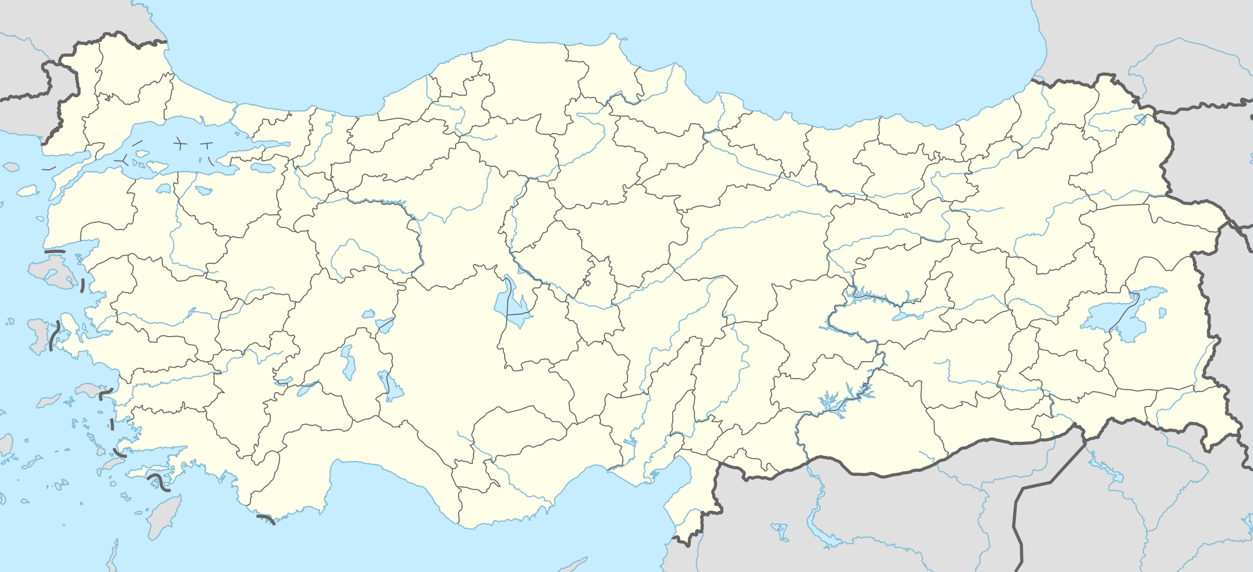 Turkish insurgency detailed map is located in Turkey