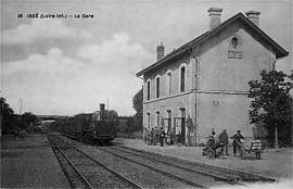 Old train station in the early 20th century