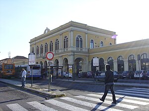 Exterior of the station building.