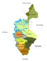 Map of neighborhoods and veredas