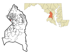 Location of Colmar Manor, Maryland